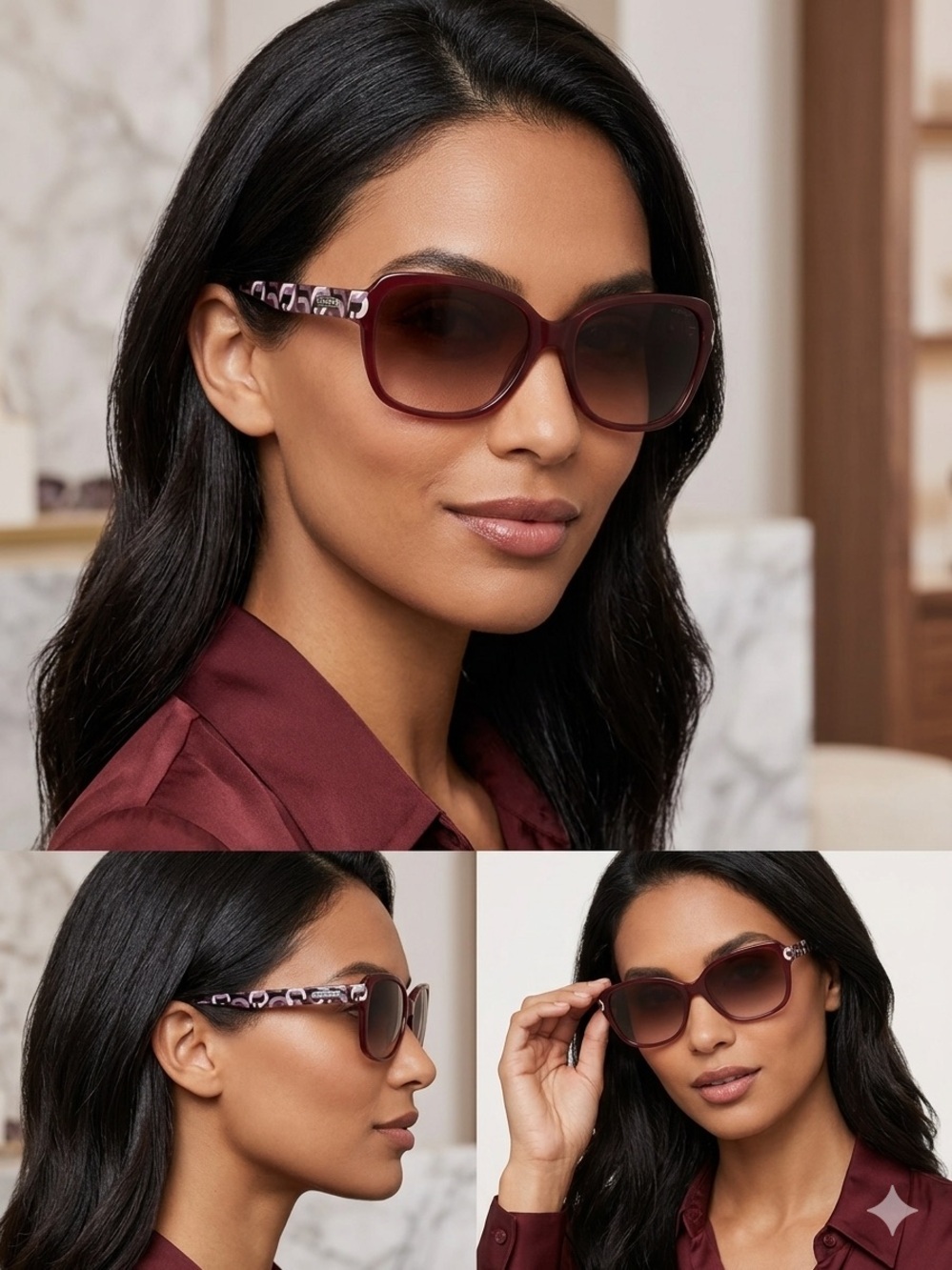 Pre-Owned Coach S2029 Sunglasses - Pink Frames